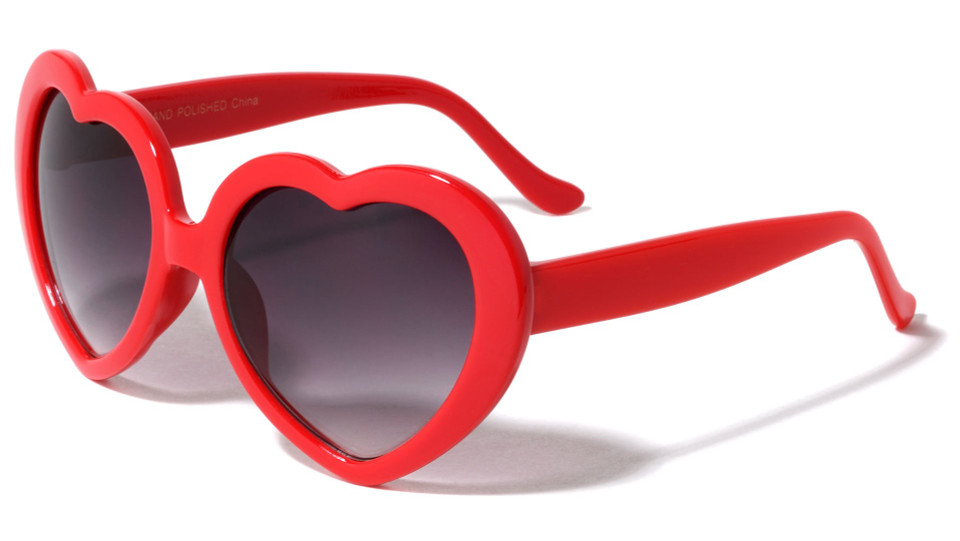 linda sunglasses glitter red