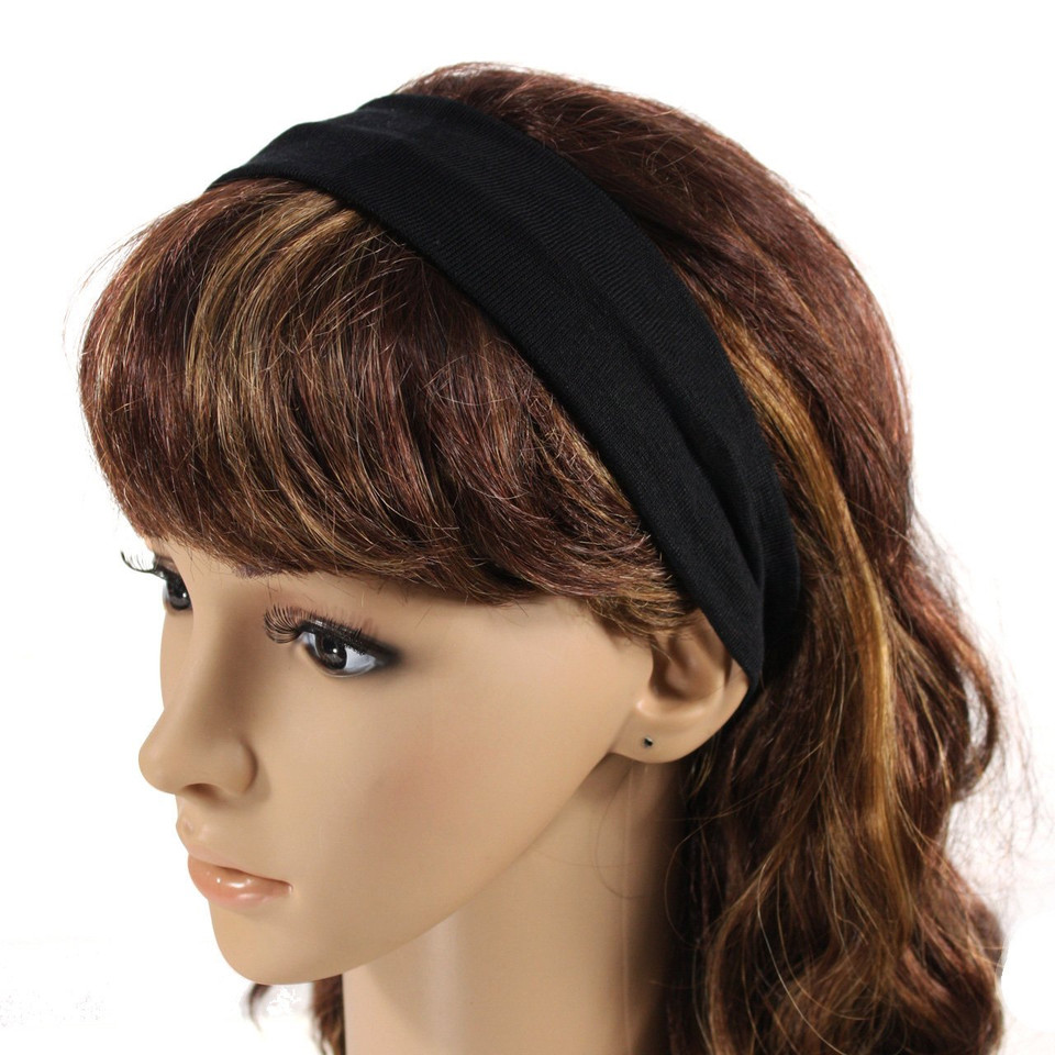Black Cotton Headband 6666
