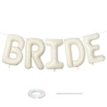 Beige BRIDE Balloons Bachelorette for Bridal Shower, Cream White Sand Bride Myla