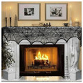 Halloween Decoration Black Lace Spiderweb Fireplace Mantle Scarf Cover