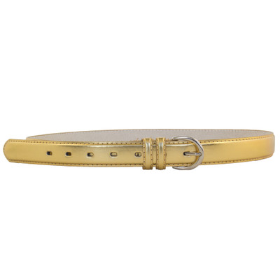 DOZEN Gold 1 Inch Skinny Belts Mix Sizes 2572A