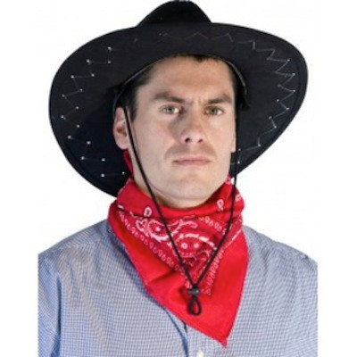 Red Cowboy Costume Bandana 1919C