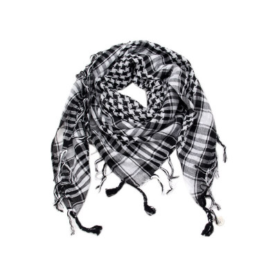 Men Arab Shemagh Headscarf Muslim Desert Keffiyeh Headwear, Black&White,  Black and White at  Men's Clothing store