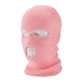 Three Hole Knit Ski Mask- Pink 3061LP 12 PACK
