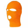 Three Hole Knit Ski Mask-Neon Orange 3061O 12 PACK