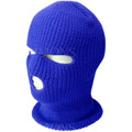 Three Hole Knit Ski Mask-Royal Blue 3061RB 12 PACK