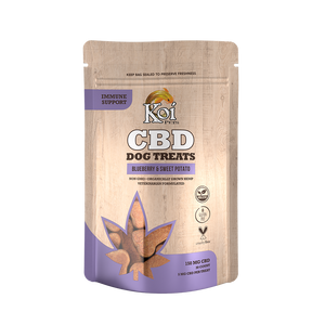 Koi CBD Dog Treats | Immune Support – Blueberry & Sweet Potato Koi CBD Dog Treats | Immune Support – Blueberry & Sweet Potato