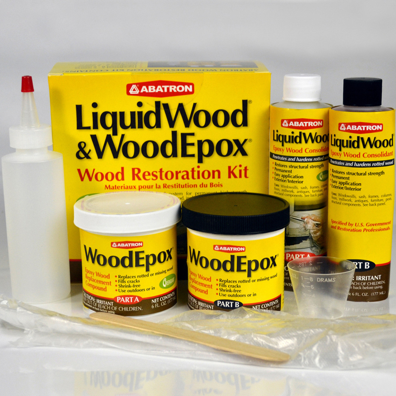 Abatron WoodEpox Epoxy Wood Filler Kit 2 Qt.