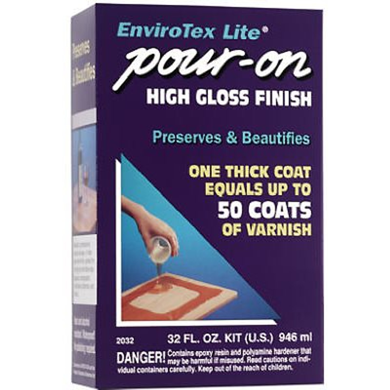 Envirotex Lite Pour-On High-Gloss Finish, 1 Gallon