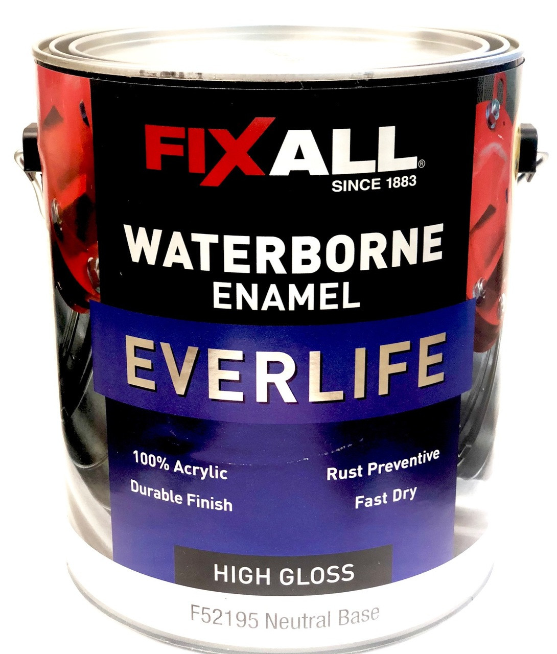 Fixall Everlife Waterborne Enamel High Gloss Gallon Formerly Graham Aqua Borne Ceramic