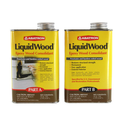Abatron Liquid Wood Epoxy Wood Consolidant (2 Pints Abatron Liquid Wood Epoxy Wood Consolidant (2 Pints