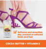 Palmers Cocoa Butter Heel Repair formulated to soften and smooth dry, cracked or callused heels and feet. It contains pure Cocoa Butter, Vitamin E, Shea Butter and Peppermint Oil in a convenient, no-mess stick applicator. The addition of Peppermint Oil revitalizes sore, tired feet.
