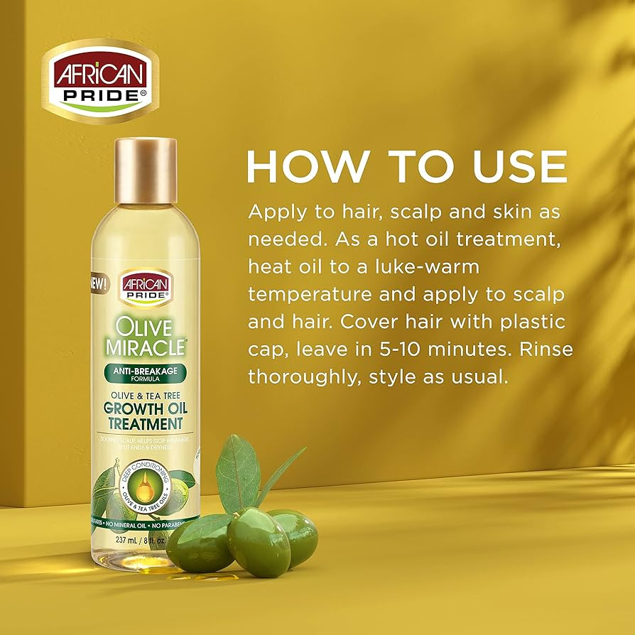 AFRICAN PRIDE OLIVE MIRACLE ANTI-BREAKAGE FORMULA – 6 Oz Creme Gegen Haarbruch & Spliss