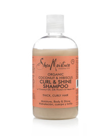 SheaMoisture Coconut & Hibiscus Curl & Shine Shampoo creates a rich, creamy lather that gently washes away impurities and improves hair health