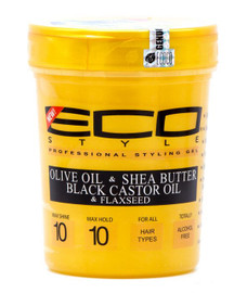 Eco Style Gold Olive Shea Butter Black Castor Oil Styling Gel 32oz