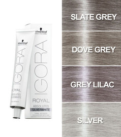 Schwarzkopf Igora Royal Silver White Hair Toner 60ml (Silver) Schwarzkopf Igora Royal Silver White Hair Toner 60ml (Silver)