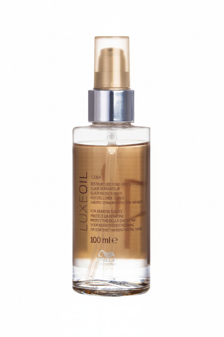 Wella Luxe Oil argan almond jojoba oil blend for smooth, shiny hair