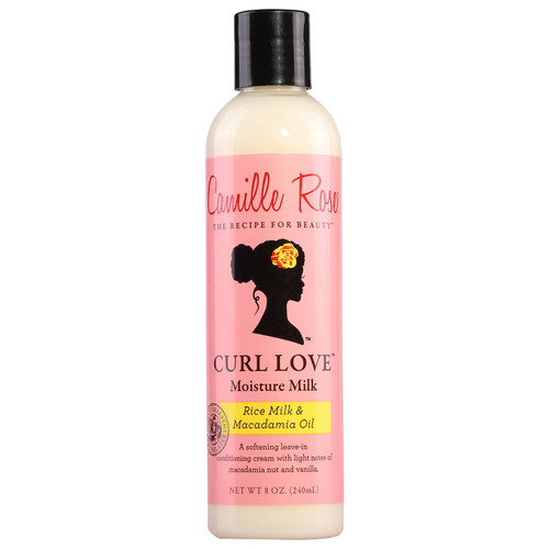 camille rose naturals moisture milk a softening leave-in conditioning cream with light notes of macadamia nut and vanilla. Fortifies your waves and ringlets with nourishing Rice Milk. Helps detangle and manage your curls.
