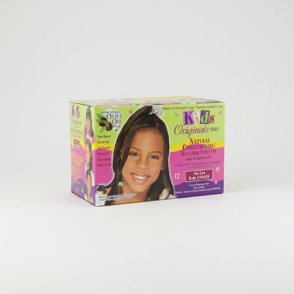 No-lye relaxer for children’s coarse hair