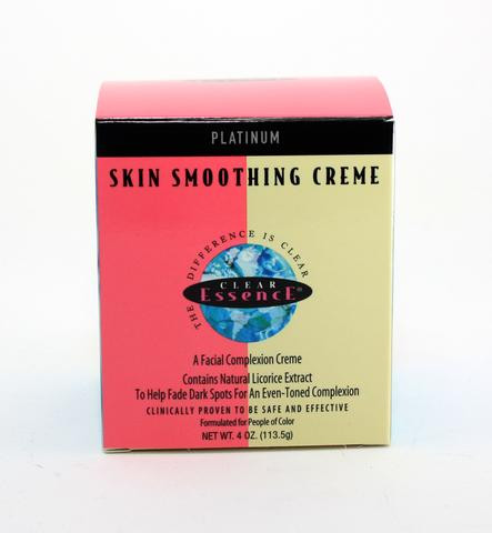 Clear Essence Platinum Skin Smoothing Creme is a successful mixture of innovation and intimacy that makes this product effective for all people of color.