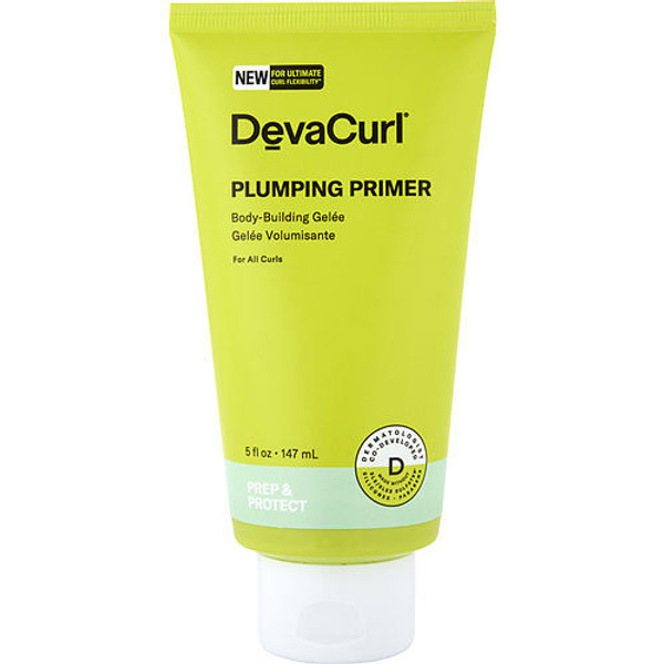 Deva Curl Plumping Primer lightweight gelée with an Amino Acid Complex for healthy-looking curls primes with a boost of fullness, moisture, bounce and shine.