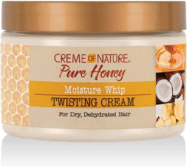 Crème of Nature Pure Honey Moisturizer Whip Twisting Cream 326g – curl-defining cream for twist-outs and natural hairstyles