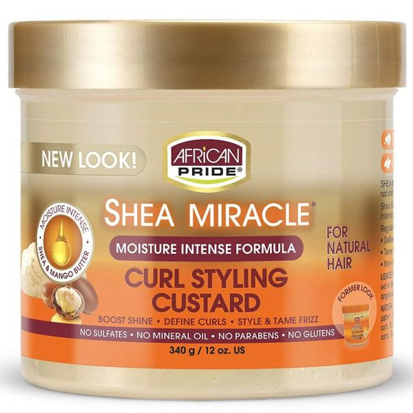 African Pride Shea Miracle Curl Styling Custard 12oz