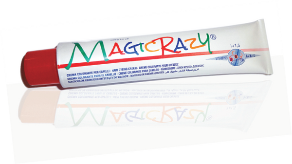 Kleral System Magicrazy Blue Sky - Resistant hair dye "Blue Sky". Cream-hair dye with complete oxidation gives the curls incredible and stunning shades.