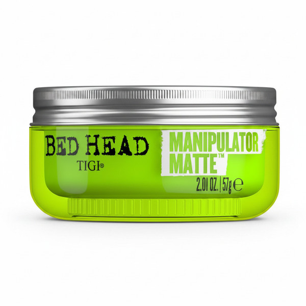 Strong hold matte hair wax for textured hairstyles