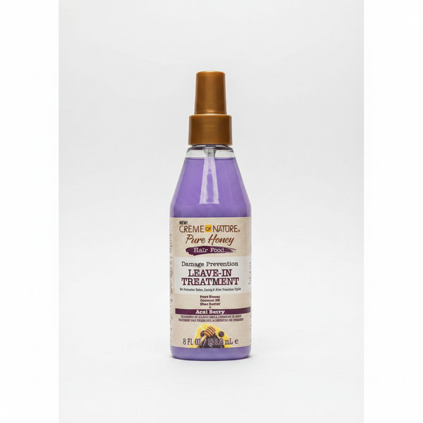 Shop Creme of Nature Pure Honey Acai Leave-In Treatment 236ml. Hydrates, detangles & softens curly and textured hair.