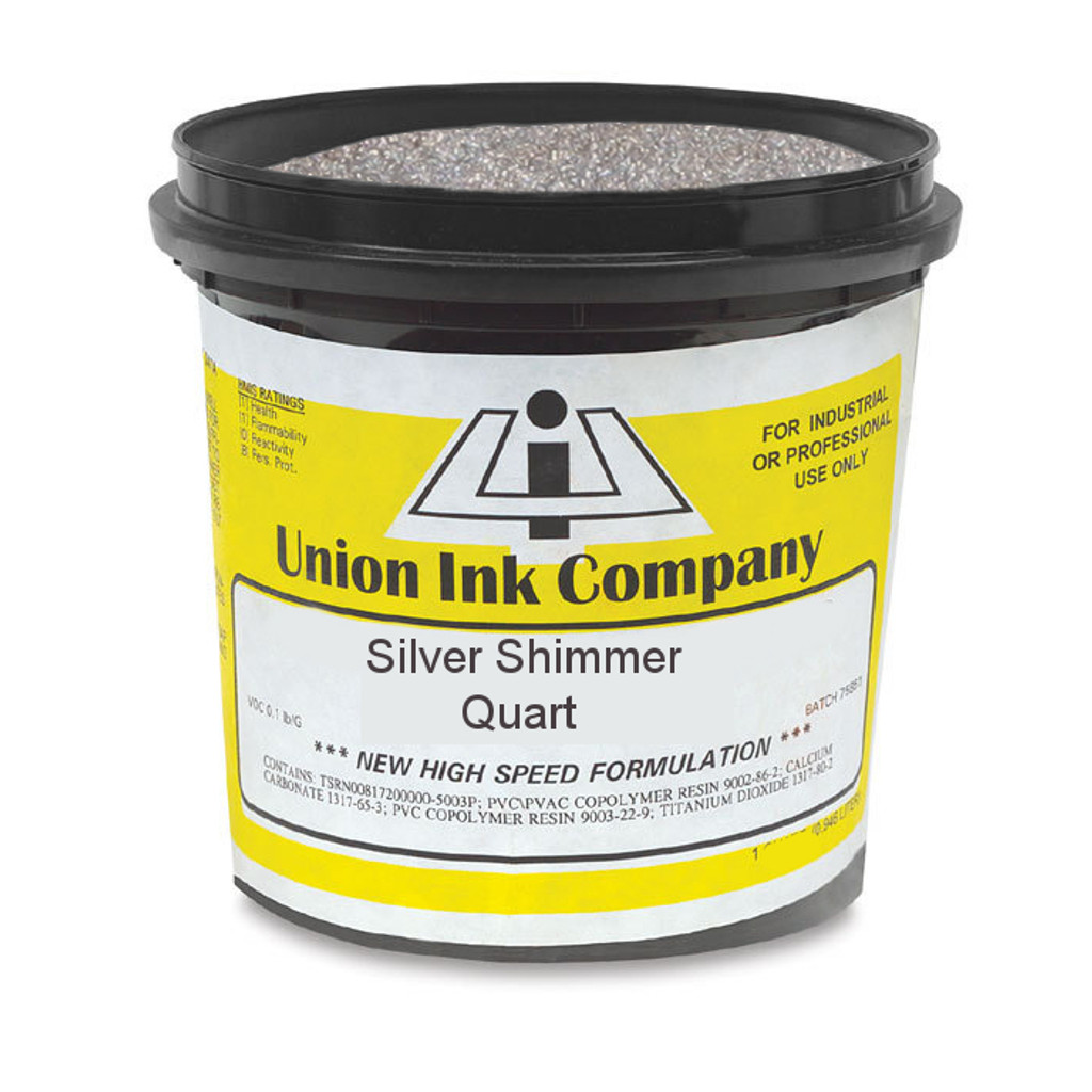 Shimmer Plastisol Bright Silver - Quart - The Screen Print Store