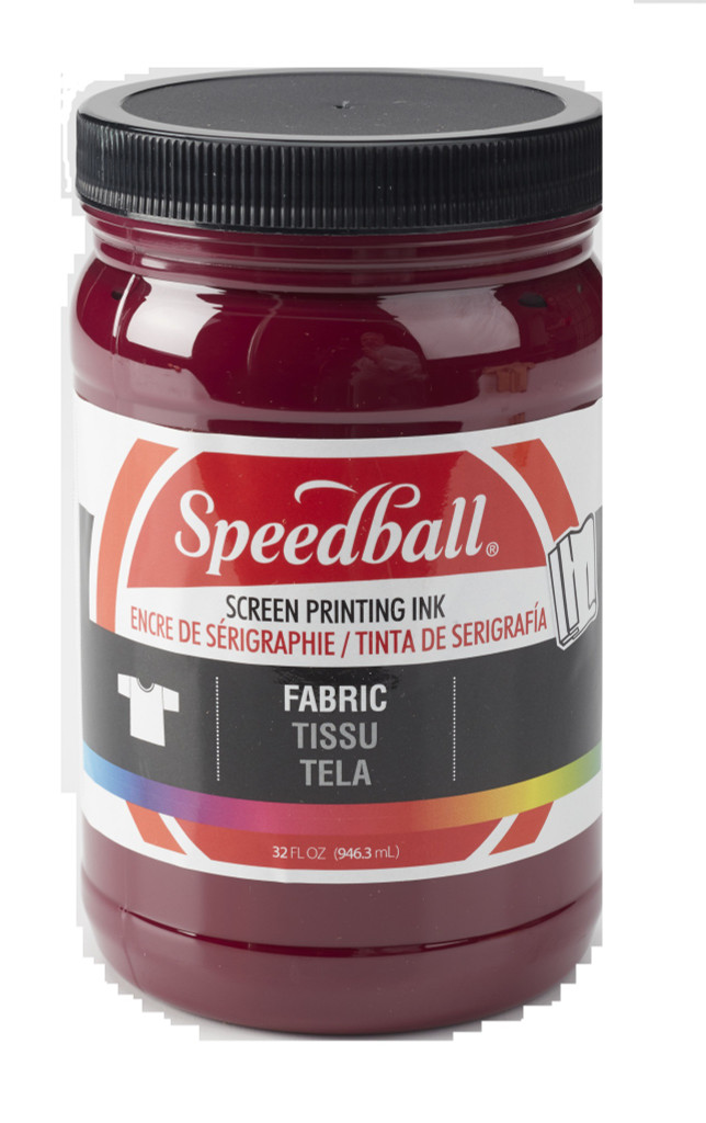 Speedball Fabric Screen Printing Ink Burgundy 32 oz