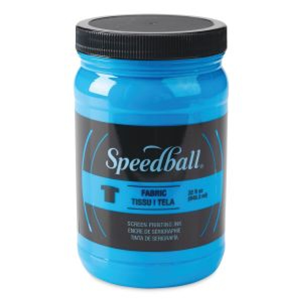 Speedball Fabric Screen Printing Ink Fluorscent Blue 32 oz