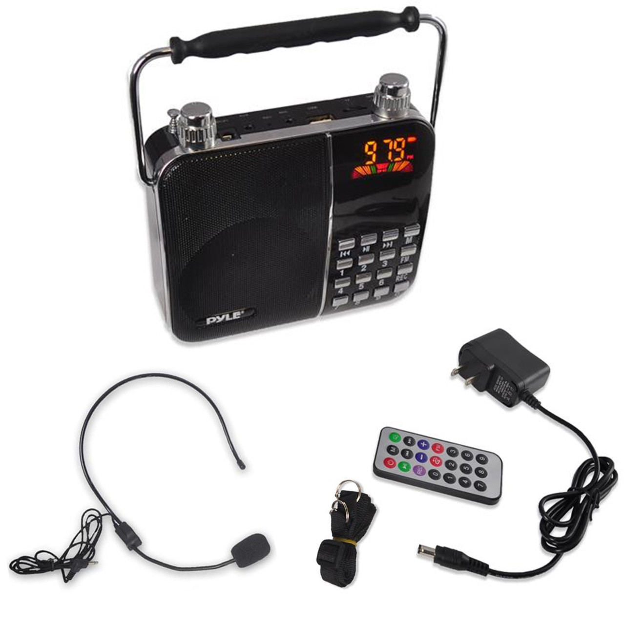 Portable　CLEARANCE　PA　w/Headset,　PYLE　PWMA63　USB,　Personal　Island　Speaker　Radio,　MP3　Expert