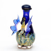 Blue Butterfly with Light Blue Glass Tear Bottle