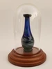 Blue Teal Swirl Tear Bottle in a Tall Mini Dome