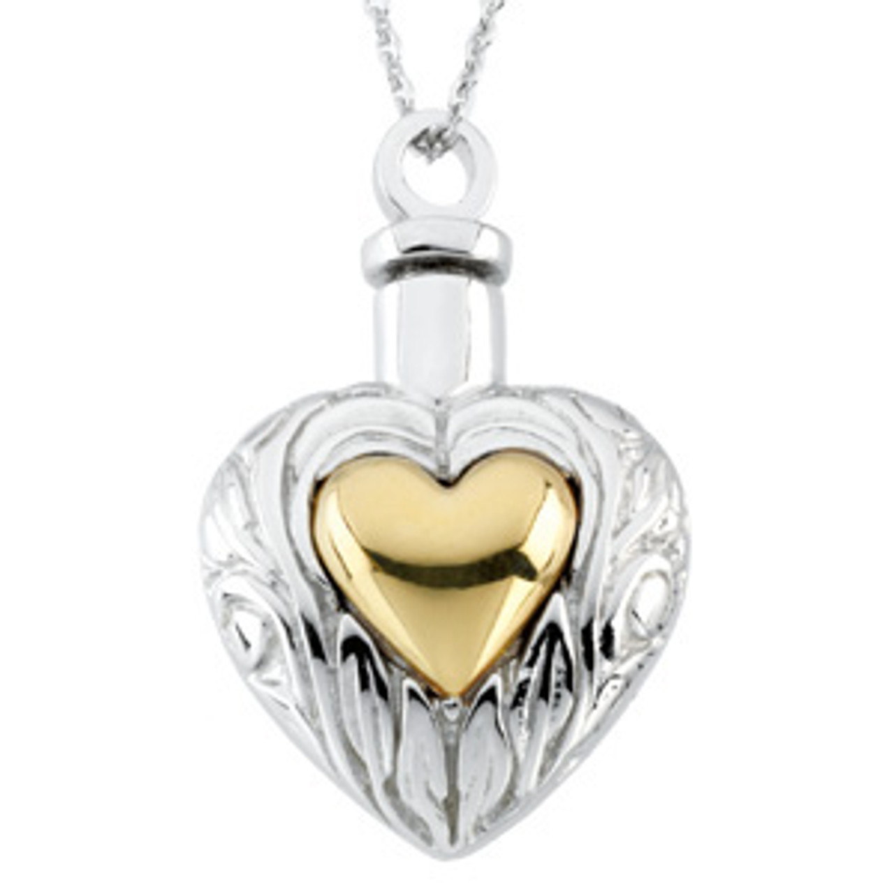 Heart Ash Pendant with Chain by TearCatcher