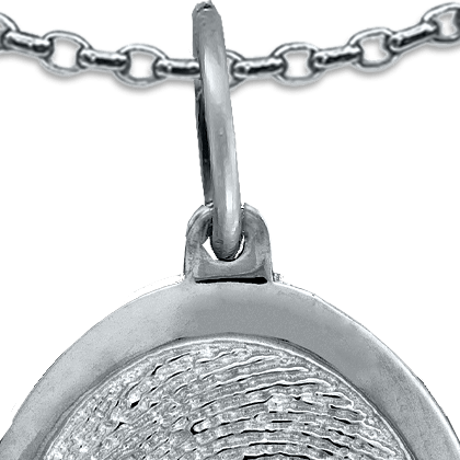 White Gold Standard Charm with Jump Bail