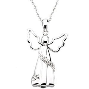Angel Ash Pendant with Chain by TearCatcher