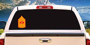 US Marine Sergeant Major Vinyl Decal, Military Gift