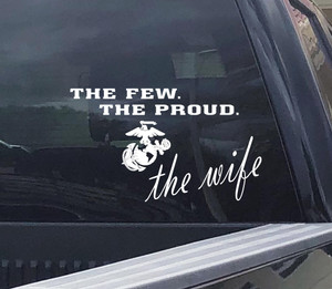 USMC Wife Car Decal – Marine Corps Vinyl Sticker