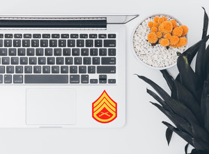 USMC Staff Sergeant Decal, Marine Rank Insignia, Veteran Gift