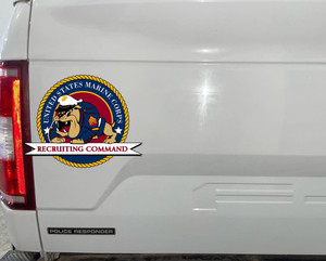 USMC Bull Dog, USMC, Marines, Marine Corp, Navy, Car Sticker, Personalizing Gear, Veteran gift, Military gift, Marine gift