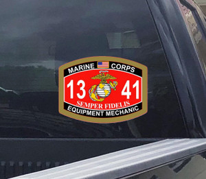 USMC Marine Equipment Mechanic Vinyl Decal, Veteran Gift