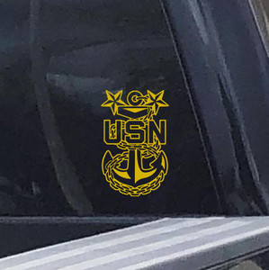 Master Chief Emblem - Navy -  U.S. Navy -  Navy Logo - Car Sticker - Car Decal - Window Sticker -  Decal  N29