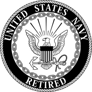 Navy - Navy Retired -  Military -  USA - Patriotic - United States - Car Sticker - Decal  N19