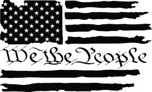 WE the People - Patriotic -Military - American flag - America - USA - Etsy - Car Decal - Decal