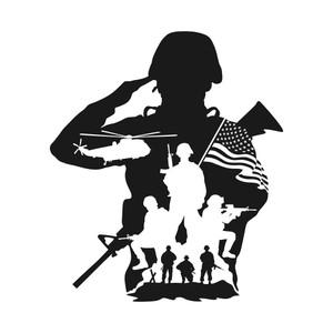 Veteran - Army - Skull - US Army - Military - Car Sticker - Decal