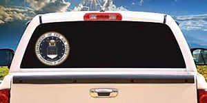 USAF, Air Force Sticker Decal, Military Emblem for Laptops Cars, Patriotic Gift for Air Force Fans