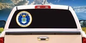 USAF, US Air Force, Military Emblem for Laptops Cars, Patriotic Gift for Air Force Fans